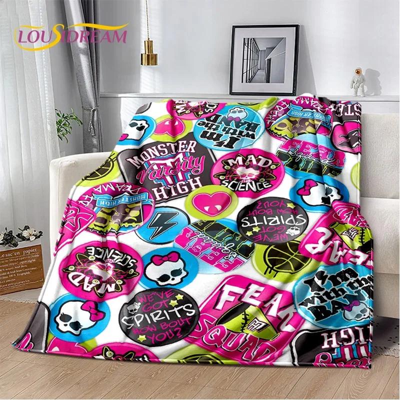 Cartoon Monster High Draculaura Wampir Miękkie Koce, Utrzymuj Ciepły Koc Wygodny Na Piknik Łóżka Sofa Dom Sypialnia Dzieci