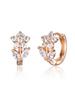 14K GF Simple Flower Petal One-Touch Earrings C24EGF207