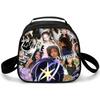 Trendy Crossbody Kpop Katseye Semicircle Lunchbox Thermal Insulation Food Lunch Bag 3D Printed Insulated Handbags Ice Bags