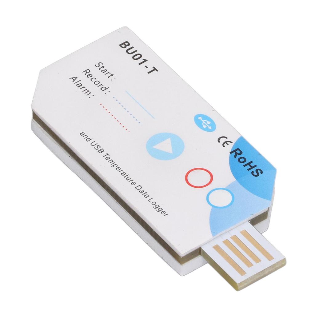 USB Temperature Data Logger Bluetooth APP Connection Temp PDF Report Recorder 120 Days 32000 Capacity