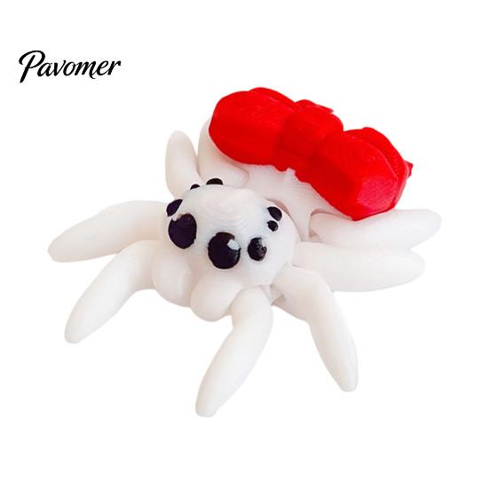 Collectible Spider Toys Halloween Figurine, 3D Printed Articulated Joint with Glow Spooky Home Decorations in Dark Eggs, Decor for Party, Sensory
