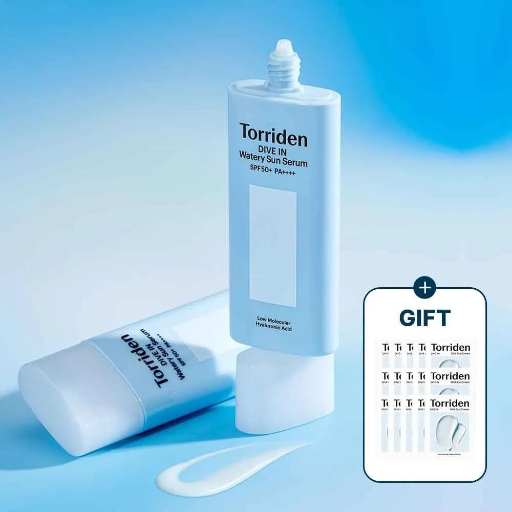 Dive In Watery Fit Sun Serum 50ml + (Gift of Mild Sun Cream 2ml x 15 sheets)