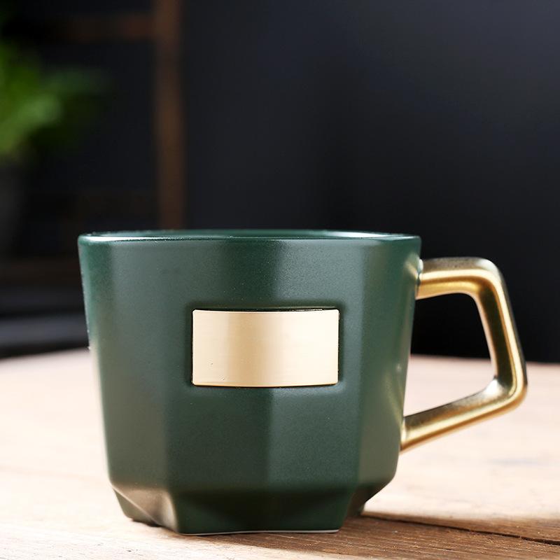 Xingba Fengke Ceramic Fixed Pattern, Ceramic Cup With Copper Sheet, Electroplated Cup