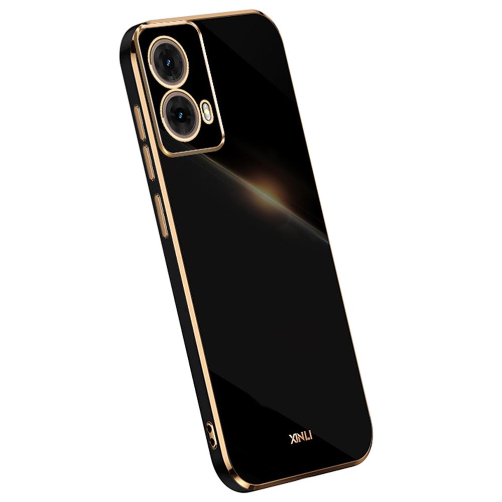 XINLI For Motorola Moto G85 5G Case TPU Phone Cover with Electroplating Frame