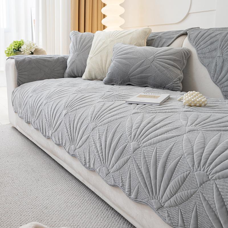 

Крем Ветряной Кристалл Плюшевая Подушка для Дивана Новая Зимняя Подушка для Сиденья Утолщенный Нескользящий Чехол для Дивана 70*70cm