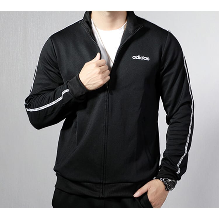 adidas Jackets Men's Black Stand Collar Moderate Other EJ9671