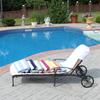 Soft, Sun-Protective Beach Chair Cover - Anti-Slip, Double-Sided Towel Texture with Pockets for Comfort on Outdoor Loungers