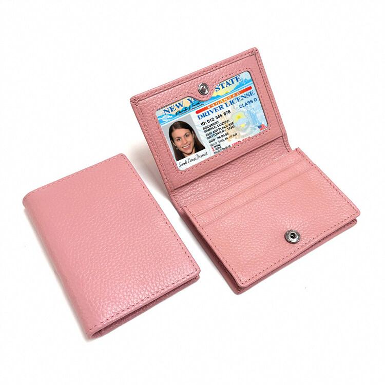 Genuine Leather Credit Card Bag Wallet Ultra-thin Fold Unisex Purse Credit Card ID VIP Bank Slim Bag Simple Business Card Holders