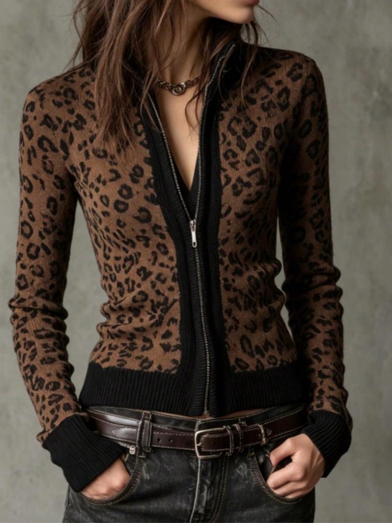 2026 New ZA Women's European & American Spring Round Neck Sweater