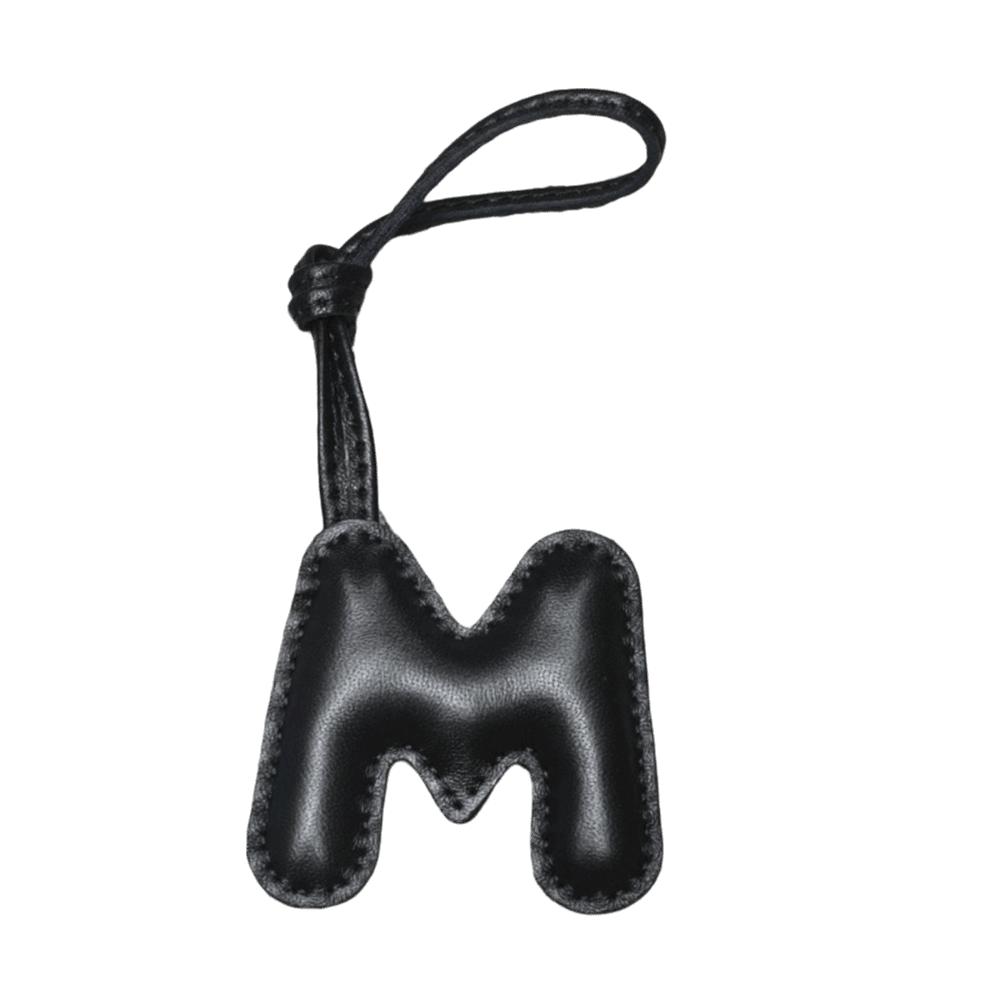 26 Initials Leather Alphabet Key Chain Genuine Sheepskin Car Pendant  Ladies