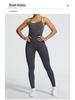 Nahtloser Hochelastischer Yoga-Jumpsuit mit Cross-Back-Design