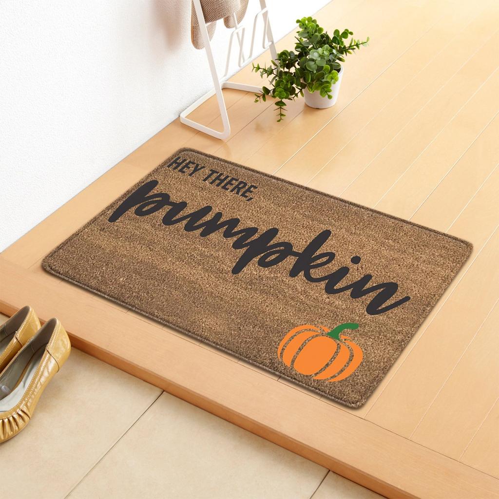 Letter Printed Thanksgiving Halloween Bedroom Living Room Strip Floor Mat Carpet 40*60cm