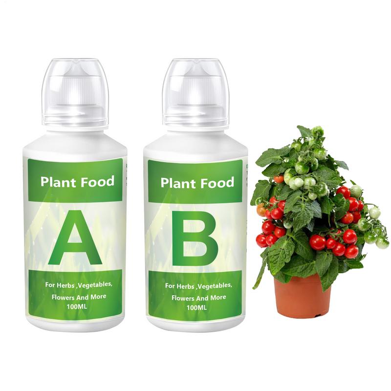Liquid Fertilizer A and B Hydroponic Solution Garden Plant Food Plant Fertilizer For Flowers Vegetables Grass Nutrients