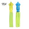 Pet Boredom Relief Supplies Octopus Squid Dog Chew Toy, Interactive Tug Squeaky Molar Toy with Flexible Rubber Training Toys Fabric Strips, Waterproof