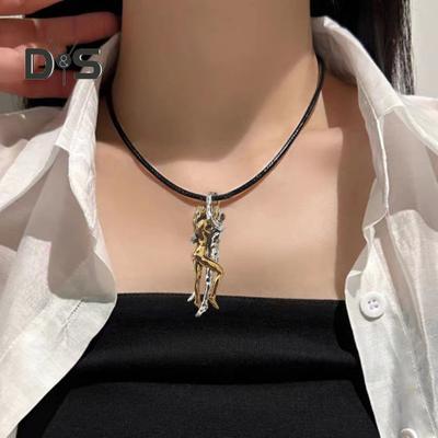 Frauen Männer Umarmung Paar Halskette Länge verstellbar Ihn Sie Umarmung Anhänger Halskette Jahrestag Schmuck Valentinstag Geschenk