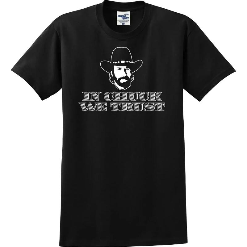In Camiseta Unisex Divertida We Trust De Chuck Norris (s-5x) S разноцветный
