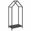 VidaXL Portant de bois chauffage noir 40x25x90 cm, support à bûches de cheminée, support à bûches, support à bûches, 864295