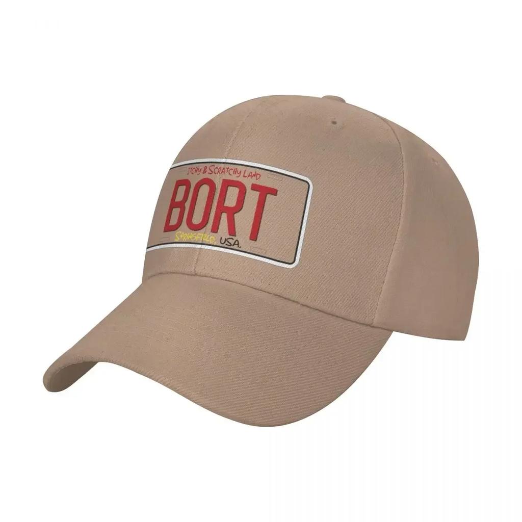 BORT License Plate Bart Baseball Cap fishing hat Anime Hat Golf Unisex Womens