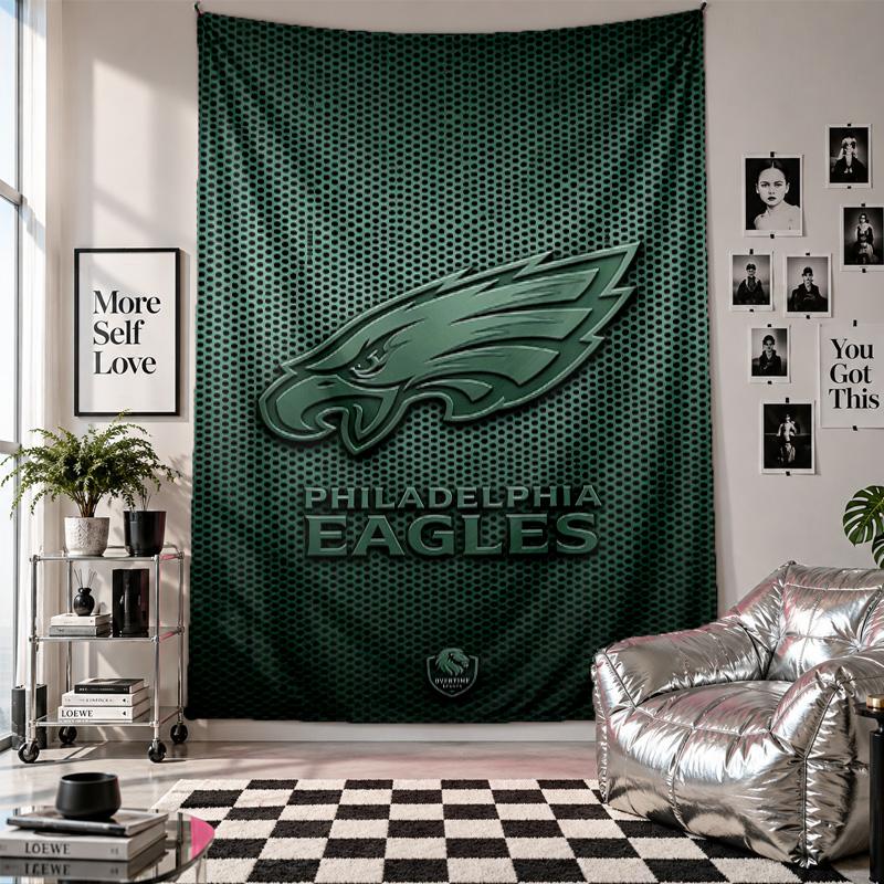 Philadelphia Eagles Wall Tapestry Home Decor Wall Hanging Cloth for Bedroom Living Room Background