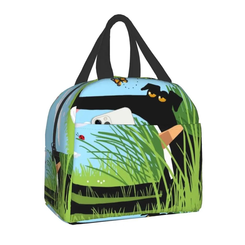 Luxury Pearl And Abalone Poodle Dog Insulated Lunch Bag for Women Resuable Pudel Caniche Cooler Thermal Bento Box Work School