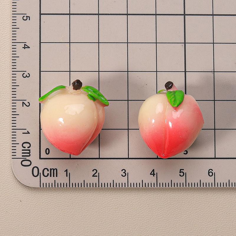 Mini Simulated Fruit Ornament Watermelon Avocado Grape Lemon Peach Micro Landscape Dollhouse Miniature Toy Car Decoration