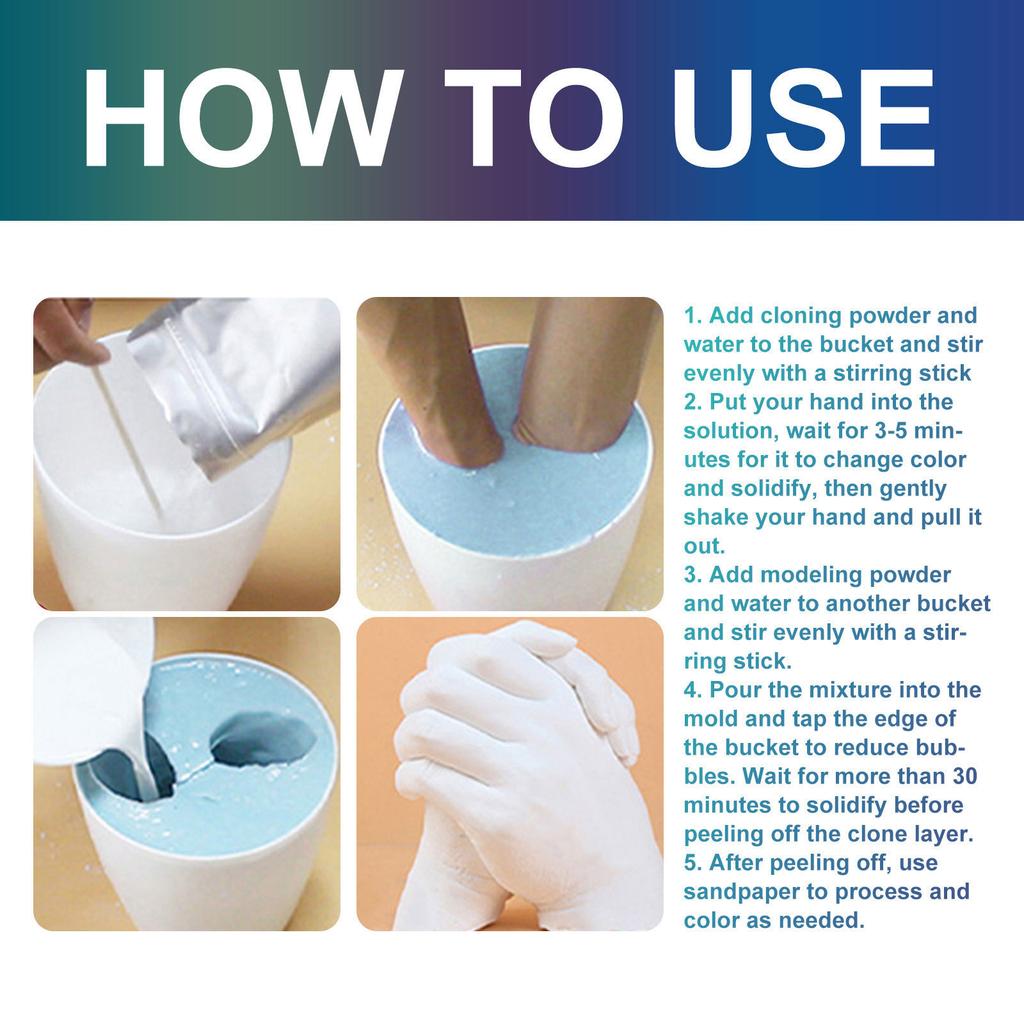 Hand Casting Kit for Couples DIY Plaster Statue Molding Kit DIY Hand Mold Kit Wedding Mother's Day Valentine's Day Gift