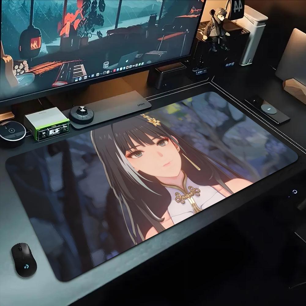 Baizhi Wuwa Mouse Pad 500X1000 Mm Large Gaming Mousepad Gamer XL Rubber Otaku Keyboard Pad Laptop Desk Mat