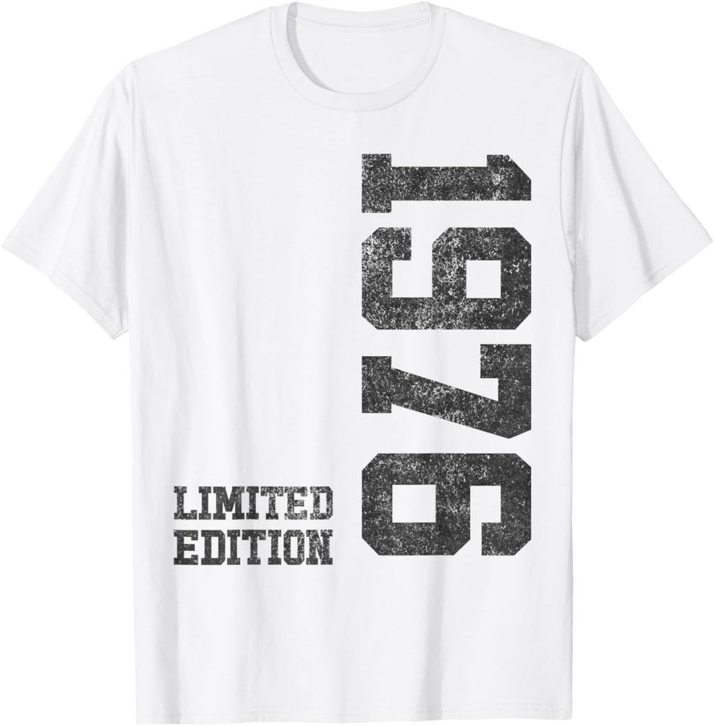 49th Birthday Gifts For Unisex Unisex 49 Years Old Vintage 1976 Tshirt Graphic Custom Printed Short Sleeve Shirts Unisex Clothing