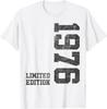 49th Birthday Gifts For Unisex Unisex 49 Years Old Vintage 1976 Tshirt Graphic Custom Printed Short Sleeve Shirts Unisex Clothing