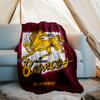 1pc Football Team (19) Theme Blanket - Digital Print, Polyester, Cozy for All Seasons, Perfect for Outdoor, Camping, and Travel