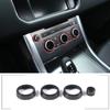 For 2014-2017 Range Rover Sport Aluminum Alloy Black Car Air Conditioner Volume Knob Cover Sticker Car Interior Accessories