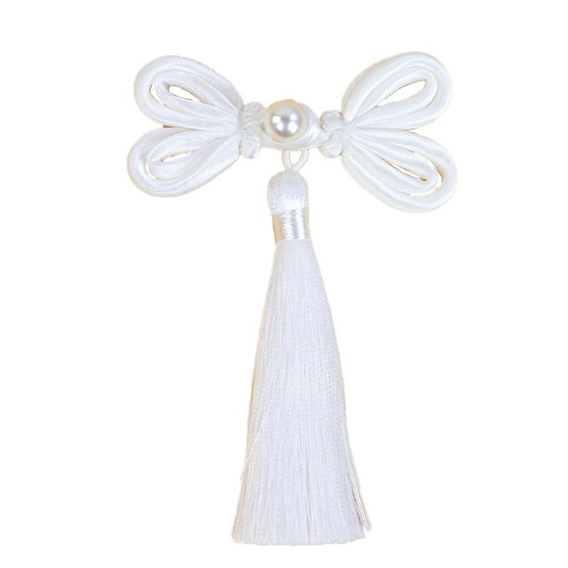 

Chinese Butterfly Knot Fringe Button Cardigan Buttons Knot Fastener Tang Suit Invitation Gift Box DIY Clothing Accessory