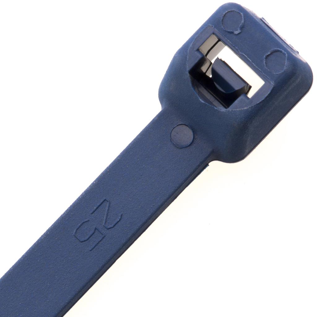 Panduit Tamper-Proof Polypropylene Metal Detectable Cable Ties, HACCP Compliant, 2.5mm Wide X 99mm Long, Pack of 100 (PLT1M-C186)