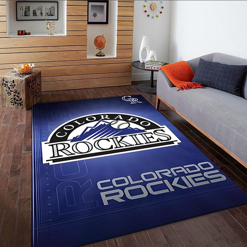 Colorado Baseball  Carpet, Kitchen Rugs, Yoga Mat, Non-Slip Mats, Rug for Bathroom, Living Room Bedroom, Camping Rugs Christmas Gift