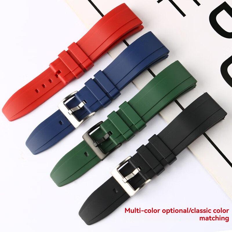 Für Seiko PROSPEX Panda Chronograph SSC813P1/SSC909P1/SSC817P1 Silikon-Gummi-Uhrenarmband – 20mm Weiches Wasserdichtes Armband für Herren