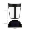 Solar Powered Wall Mount Light Outdoor Garden Landscape Fence Yard Lamp Pure White