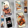 Red Panda Phone Case For iPhone 16 15 14 13 12 Mini 11 Pro Max X XR XS Plus Bumper Back Cover