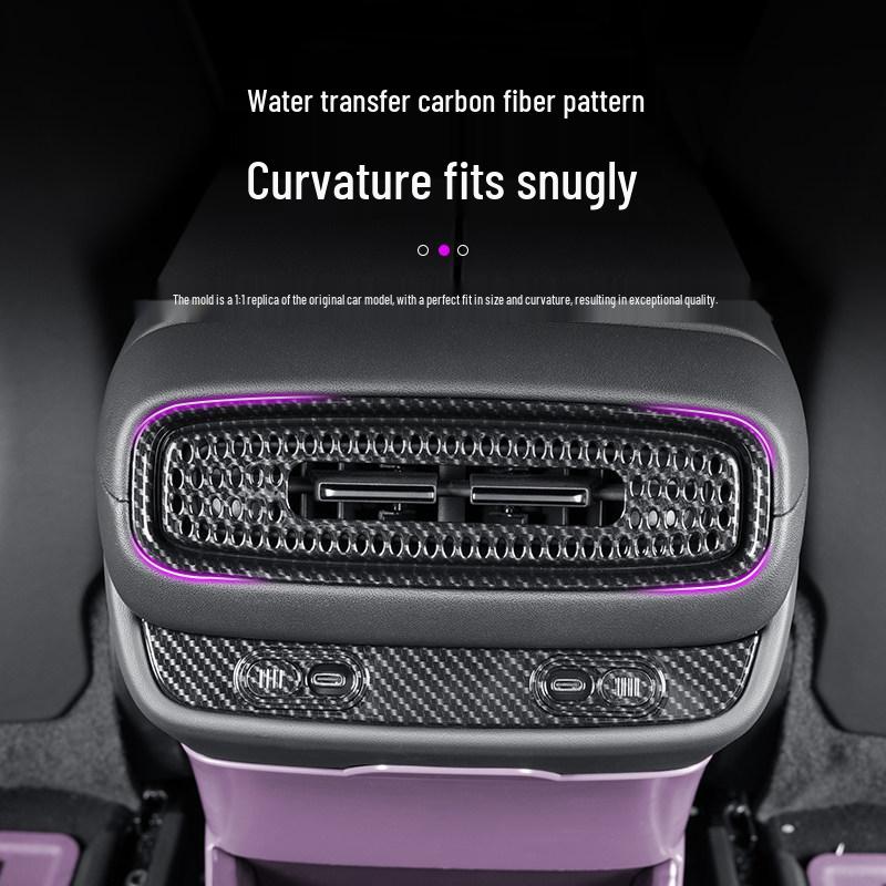 “Compatible with Xiaomi SU7 Rear Fridge Vents, AC USB Ports, Door Buttons, and Center Console Protection.”