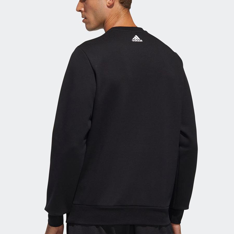 Adidas Ultraboost GFX Sweatshirt With Geometric Pattern And Regular Sleeves Men Sweatshirt Black GF3997
