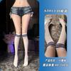 Women College Style Three Stripe Over Knee High Striped Sexy Stockings