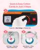 Electric Cotton Candy Machine, 1000W Commercial Floss Maker With Cover, Commercial Cotton Candy Machine w/Stainless Steel Bowl & Sugar Scoop, Ideal