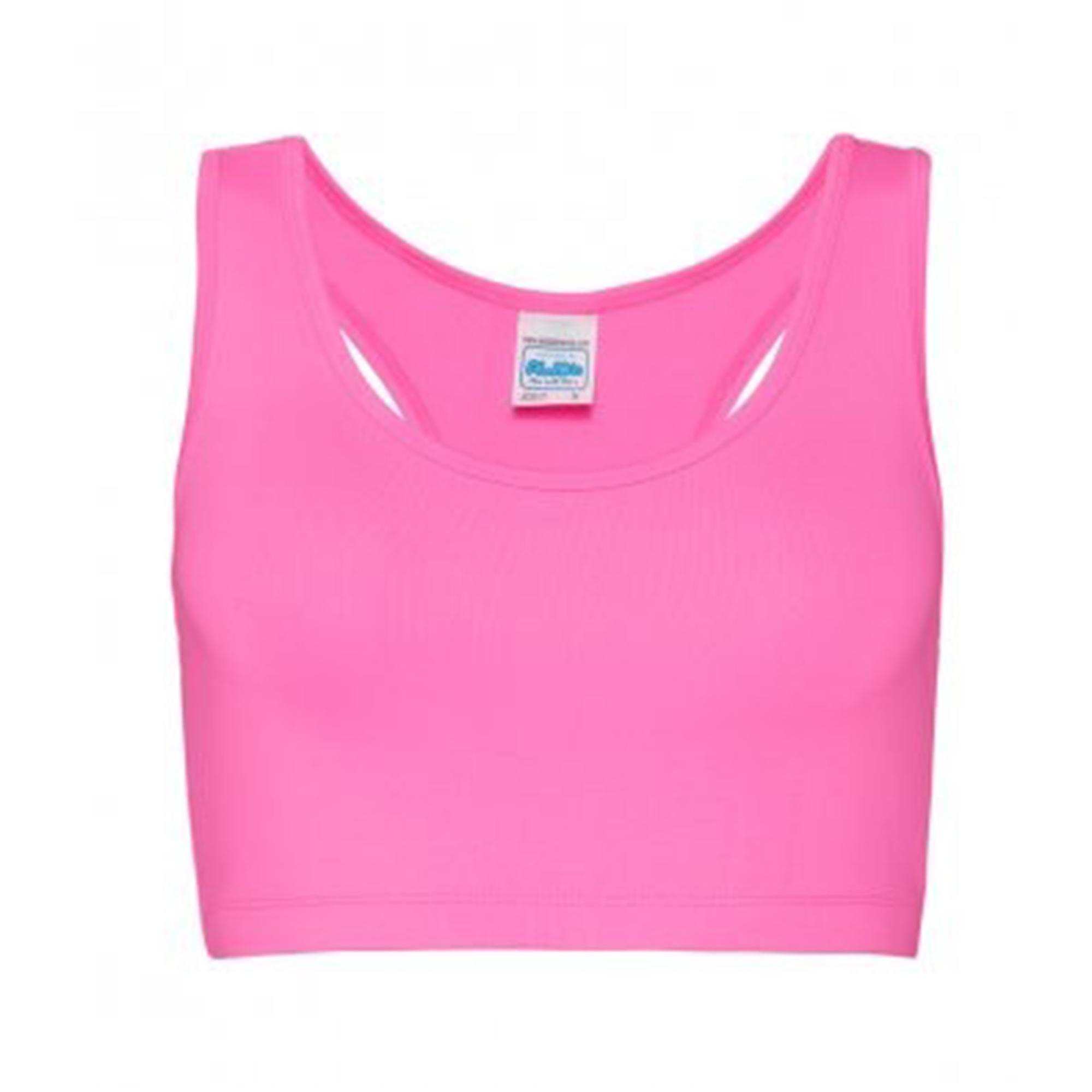 AWDis Just Cool Womens/Ladies Sleeveless Girlie Sports Crop Top M