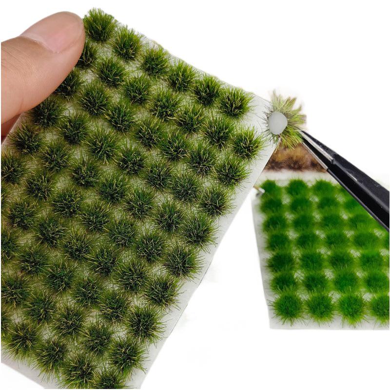70 Miniature Seasonal Grass Clumps for Model Train Scenery and Military Dioramas