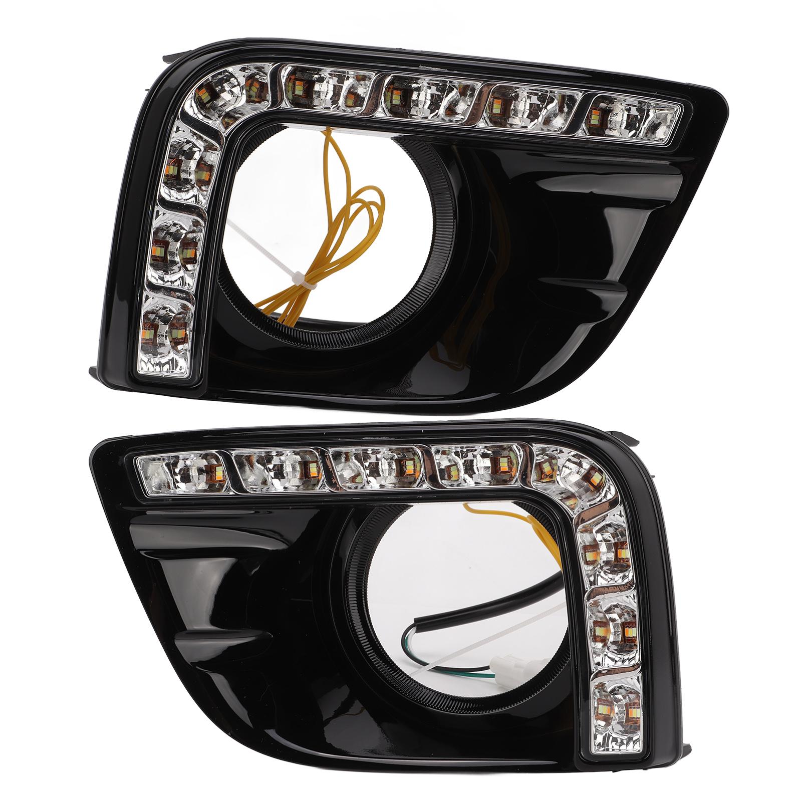 

1 Комплект ДХВ Денні ходові вогні Автомобільна світлодіодна протитуманна фара Головна фара 3 кольори Заміна для PRADO 2010‑2013