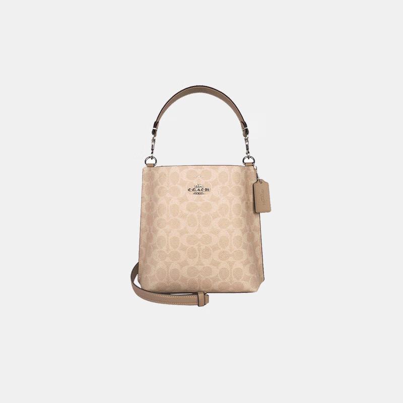 

COACH Моллі Маленька Сумка-Відро через Плече з Signature Canvas