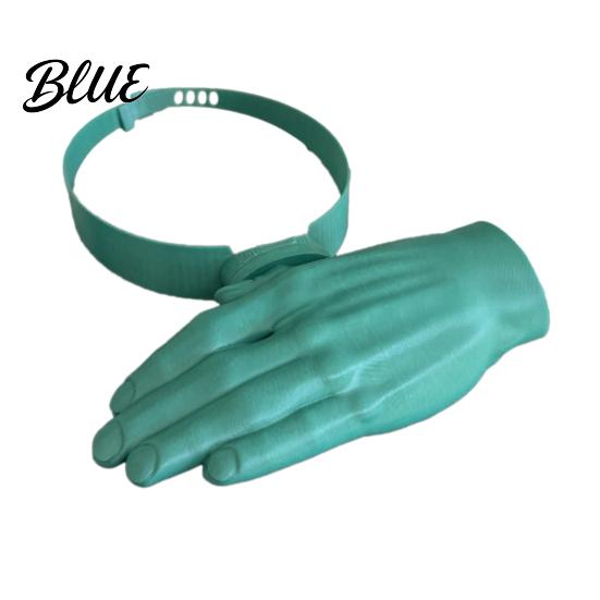 Comfortable Sun Hat Palm Sized 3D Printed Lightweight Over-the-Head Visor Over-the-head Open Frame Design Headband Style Summer Outdoor