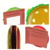 Simple Basketball Burger Wallet RFID Blocking Football PU Leather Card Holder Folded Anti-theft Two Fold Wallet Men