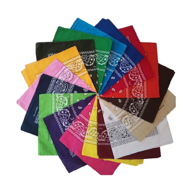 Cotton Bandanas Hip Hop Scarves Outdoor Scarf Headscarf Handkerchiefs Wrap Scarf