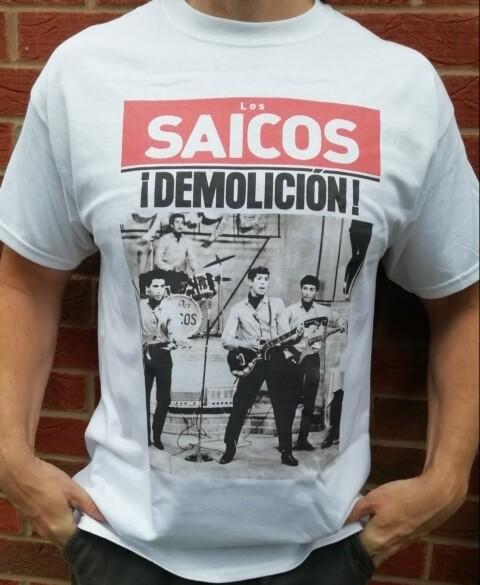 Los Saicos Demolición T-shirt Retro 60s ProtoPunk Garage Rock Music Peru V063 S