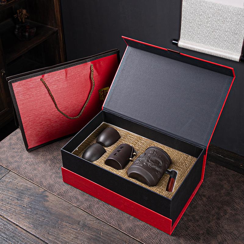 Purple Sand Tea Cup Office Teacup with Lid Liner Filter Men's Personal Cup High-end Teacup Tea Separation Gift Box